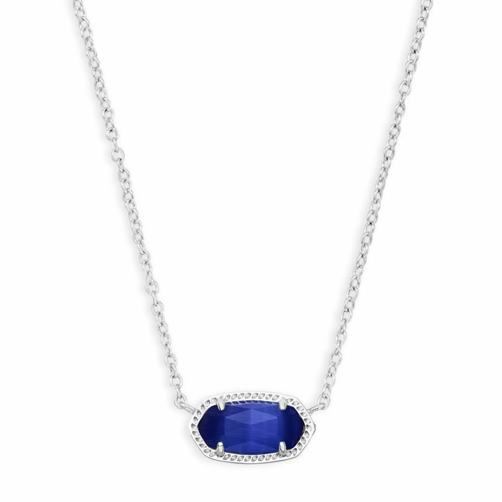 Kendra Scott Silver and Cobalt Elisa Pendant